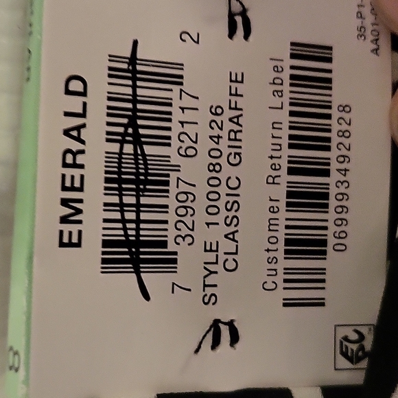 *NWT Inc. Emerald Asymmetrical Giraffe Print Mid Rise Lined Skirt. - Picture 8 of 11